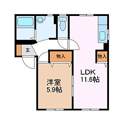 間取図画像 1LDK