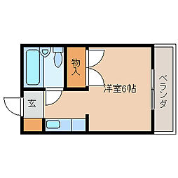DSビラ旭 ワンルームの間取図画像