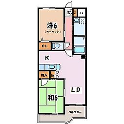 MICaSa 2LDKの間取図画像