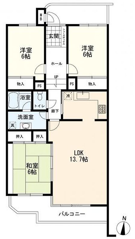 間取図 3LDK