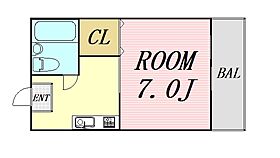 大阪府吹田市泉町4丁目（賃貸マンション1R・3階・18.00㎡） その2