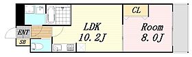 大阪府大阪市北区大淀中4丁目（賃貸マンション1LDK・2階・40.15㎡） その2