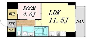 大阪府大阪市中央区農人橋3丁目（賃貸マンション1LDK・2階・38.92㎡） その2