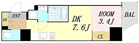 大阪府大阪市中央区松屋町住吉（賃貸マンション1DK・8階・30.15㎡） その2