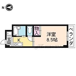 ピュアコート 1Kの間取図画像