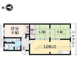 サンハイム瀬田 3LDKの間取図画像