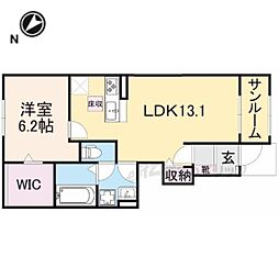 シエーネ 1LDKの間取図画像