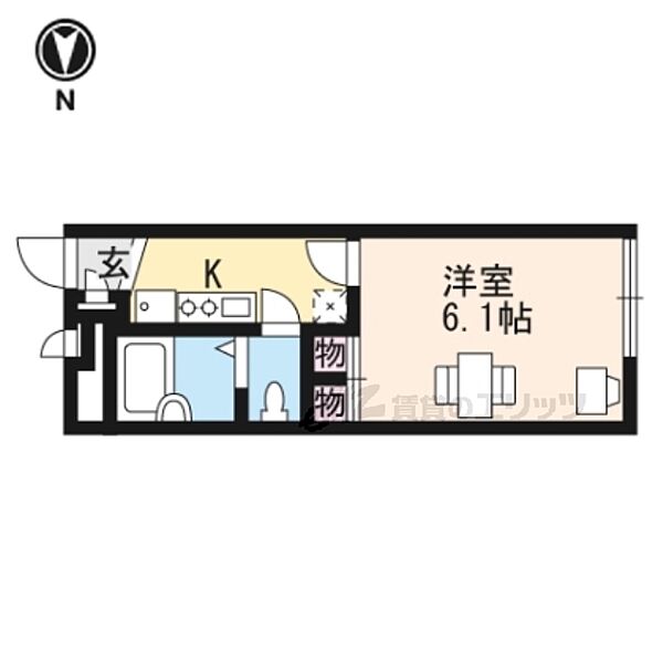 滋賀県大津市唐崎３丁目(賃貸アパート1K・2階・19.87㎡)の写真 その2