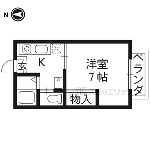 ポエム6 2C｜滋賀県大津市大江４丁目(賃貸アパート1K・2階・21.00㎡)の写真 その2