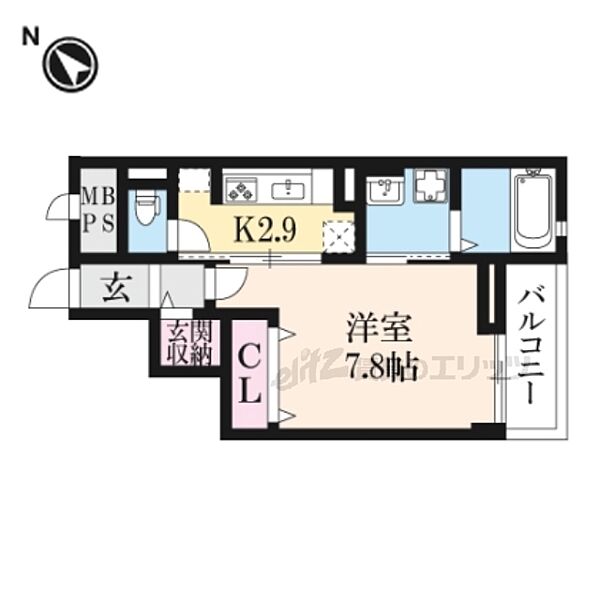 グランド　ヒル壱番館 301｜滋賀県長浜市八幡東町(賃貸マンション1K・3階・31.57㎡)の写真 その2