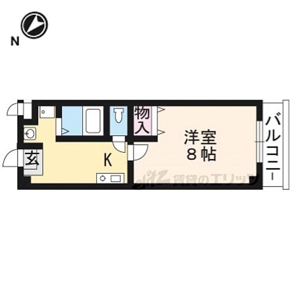 カルムパーチェス 305｜滋賀県草津市南草津２丁目(賃貸マンション1K・3階・28.05㎡)の写真 その2