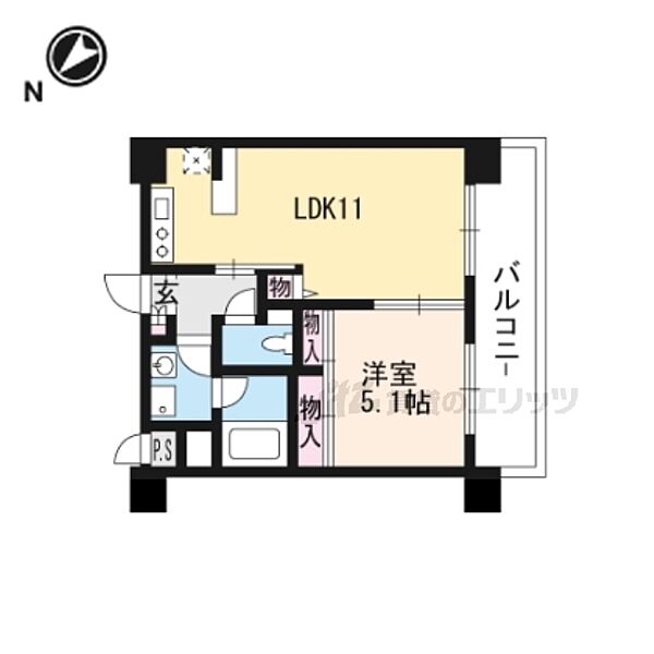 滋賀県大津市打出浜(賃貸マンション1LDK・2階・39.06㎡)の写真 その2