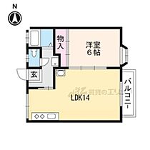 滋賀県大津市唐崎１丁目（賃貸アパート1LDK・1階・38.88㎡） その2