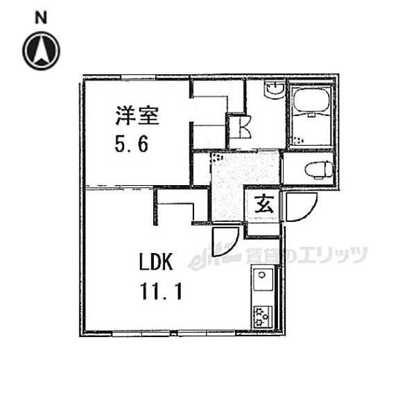 リフレッシュ近江 203｜滋賀県米原市高溝(賃貸アパート1LDK・2階・43.63㎡)の写真 その2