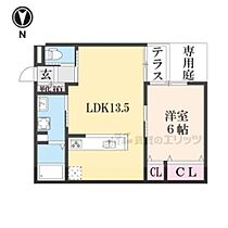 滋賀県草津市野路町（賃貸アパート1LDK・1階・43.33㎡） その2