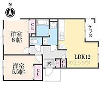 滋賀県長浜市四ツ塚町（賃貸アパート2LDK・1階・51.85㎡） その2