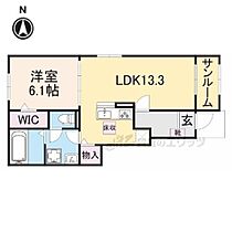 ウエストパーク 104 ｜ 滋賀県高島市今津町舟橋２丁目（賃貸アパート1LDK・1階・48.15㎡） その2