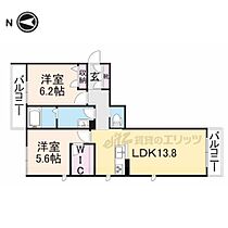 Ｎスクエア 203 ｜ 滋賀県長浜市殿町（賃貸アパート2LDK・2階・60.87㎡） その2