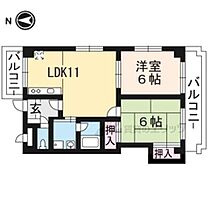 プレディオサン 105 ｜ 滋賀県大津市高砂町（賃貸マンション2LDK・1階・52.20㎡） その2