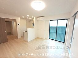 ラクーン守山 304 3階1LDKのリビング/ダイニング