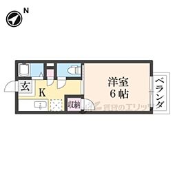 ハイツ澤田 ワンルームの間取図画像