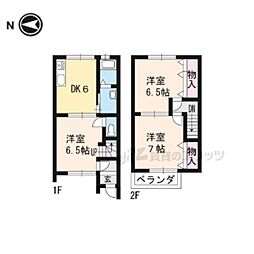 テラスハウスサン 1階3DKの間取り