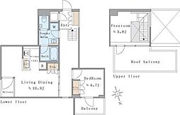 Brillia ist西麻布霞町 3階1LDKの間取り