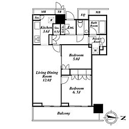間取図画像 2LDK