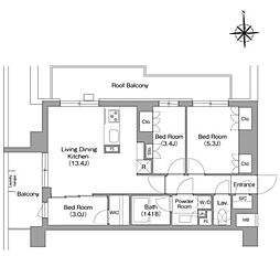 間取図画像 3LDK