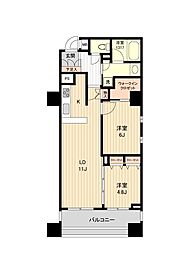 HF銀座レジデンスEAST 2LDKの間取図画像