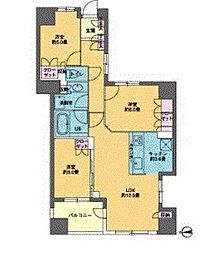 カスタリア東日本橋 3LDKの間取図画像