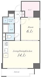 アンティエメゾン 1LDKの間取図画像