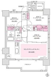 ディームス木場 2SLDKの間取図画像