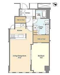 プルデンシャルタワー 1LDKの間取図画像