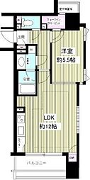 ファミール日本橋グランスイートプラザ 1LDKの間取図画像