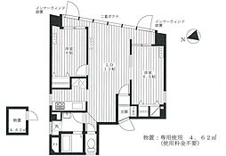 フローラル戸越銀座 2LDKの間取図画像