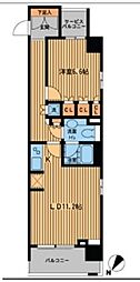 プライムアーバン日本橋横山町 1LDKの間取図画像