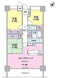 ブリリアン豊洲 3LDKの間取図画像