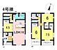 間取り：4号棟　4LDK＋S　土地面積141.38m2　建物面積108.47m2