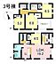 間取り：3号棟　4LDK+S　土地面積200.03m2　建物面積110.14m2