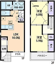 Himawari 101 ｜ 茨城県下妻市黒駒（賃貸アパート2LDK・2階・57.00㎡） その2