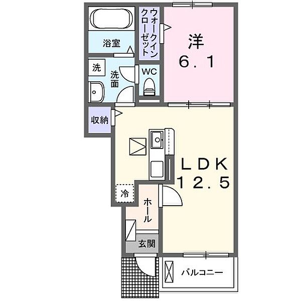 アザレアT　III 104｜茨城県取手市谷中(賃貸アパート1LDK・1階・44.70㎡)の写真 その2