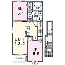 オアシスガーデンB 201 ｜ 茨城県取手市青柳（賃貸アパート2LDK・2階・59.58㎡） その2