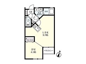 プレミアムアイランド若楠 D 203 ｜ 佐賀県佐賀市若楠2丁目（賃貸アパート1LDK・2階・32.75㎡） その2