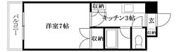 ジョイフル第3小坂 1Kの間取図画像