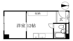 ミタライマンション ワンルームの間取図画像