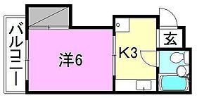 コーポ勝山 101 号室 ｜ 愛媛県松山市清水町3丁目（賃貸マンション1K・1階・20.62㎡） その2