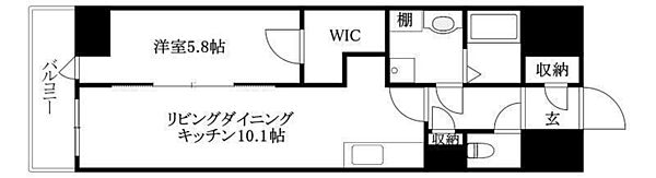 ルミナス勝山東 1104 号室｜愛媛県松山市築山町(賃貸マンション1LDK・11階・42.91㎡)の写真 その2