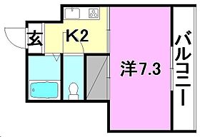 清水町ハイツ2 402 号室 ｜ 愛媛県松山市清水町1丁目（賃貸マンション1K・4階・22.05㎡） その2