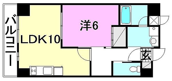 プレジール・ヴェレ 501 号室｜愛媛県松山市三番町3丁目(賃貸マンション1LDK・5階・42.00㎡)の写真 その2